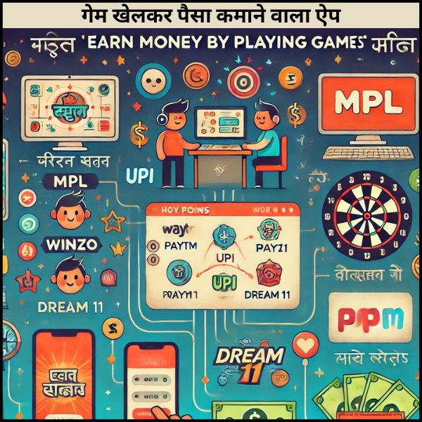 गेम खेलकर पैसा कमाने वाला ऐप
