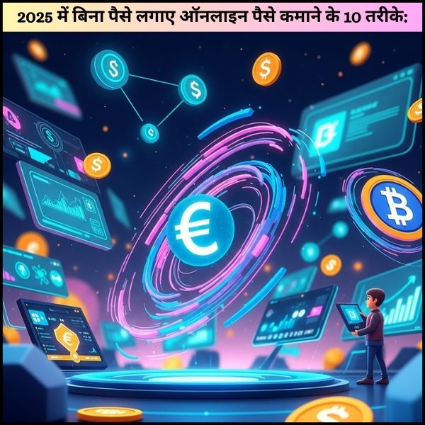 2025 में बिना पैसे लगाए ऑनलाइन पैसे कमाने के 10 तरीके:
