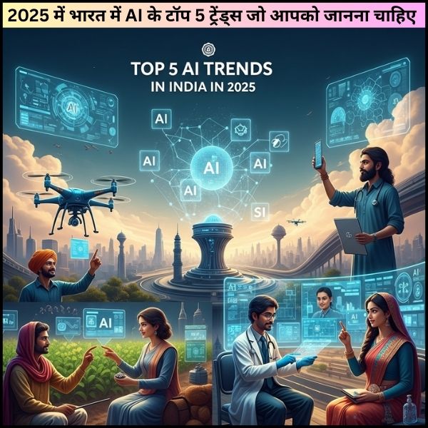 2025 में भारत में AI के टॉप 5 ट्रेंड्स