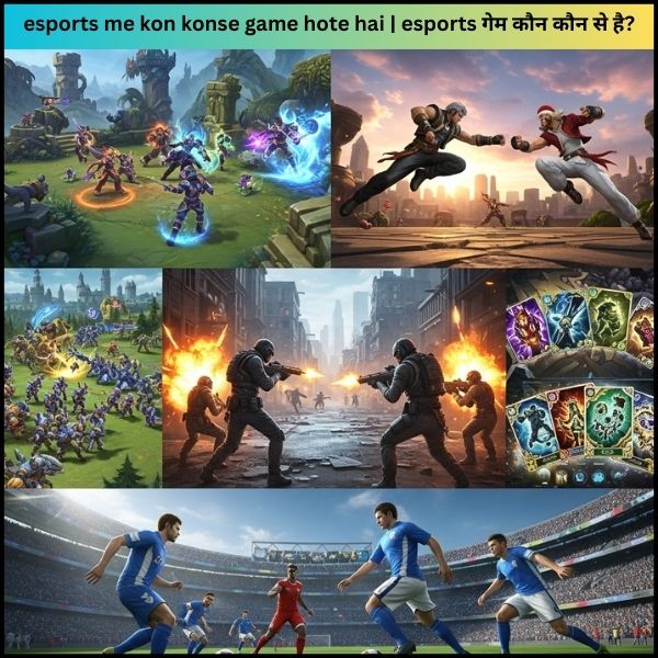 esports me kon konse game hote hai | esports गेम कौन कौन से है?