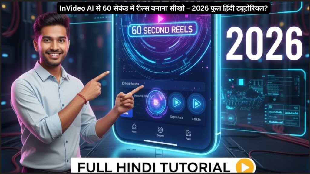 InVideo AI से 60 सेकंड में रील्स बनाना सीखो – 2026 फुल हिंदी ट्यूटोरियल