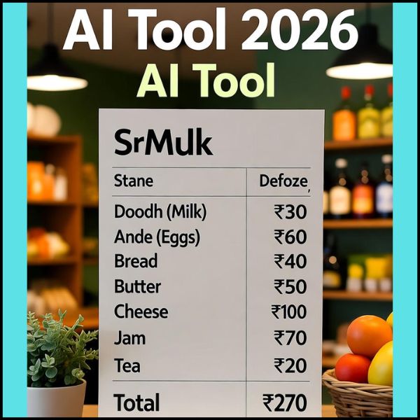 दुकान का बिल AI से 2 सेकंड में बनाएं 2026 – फ्री टूल की पूरी जानकारी