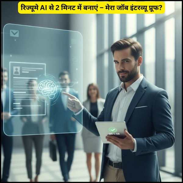 रिज्यूमे AI से 2 मिनट में बनाएं – मेरा जॉब इंटरव्यू प्रूफ?