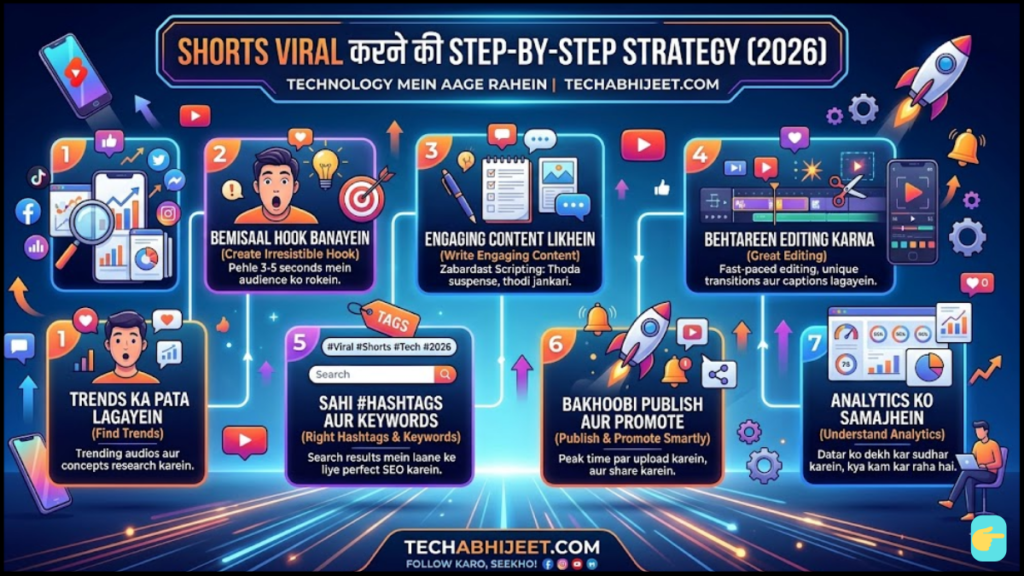 Shorts Viral करने की Step-by-Step Strategy (2026)