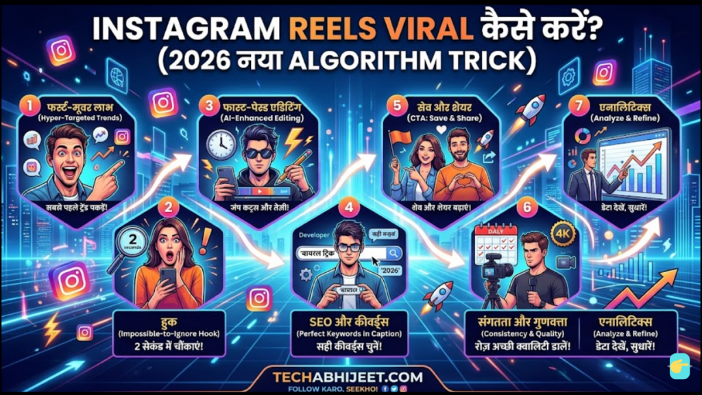 Instagram Reels Viral कैसे करें? 2026 का नया Algorithm Trick