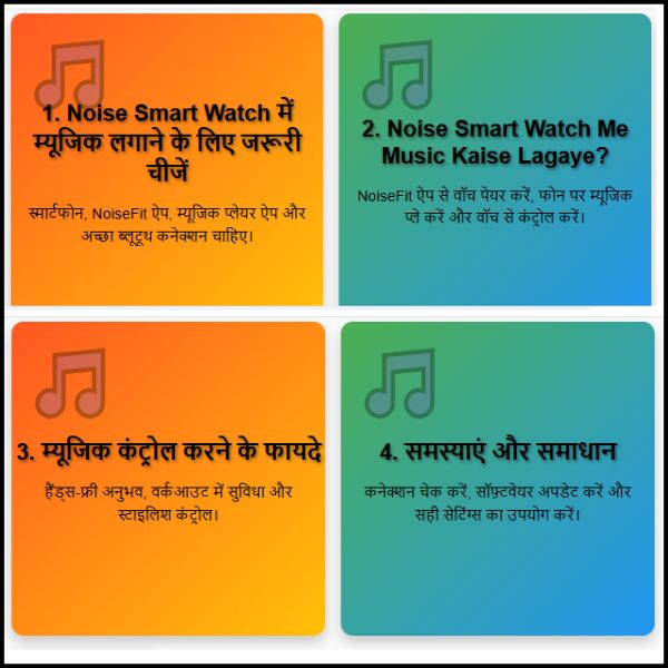 Noise Smart Watch Me Music Kaise Lagaye ? | स्मार्ट वॉच में म्यूजिक लगाए ?