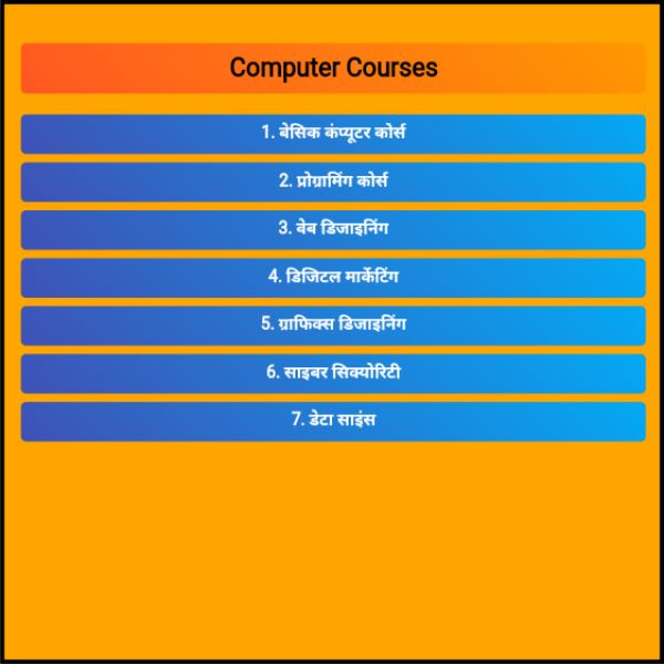 Computer Course Kon Kon Se Hai?