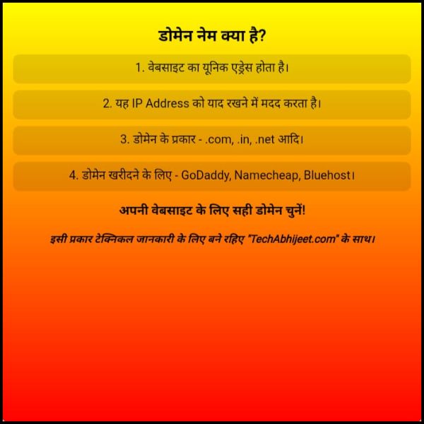 domain name kya hai है? पूरी जानकारी आसान भाषा में: