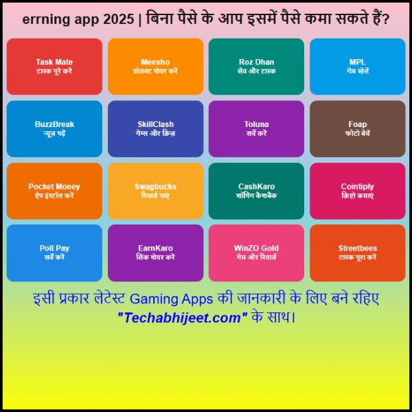 Bina Paise Lagaye Earning App 2025 Best 20 Apps बिना पैसे के आप इसमें पैसे कमा सकते हैं
