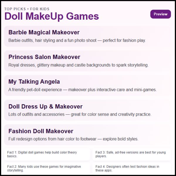 Doll MakeUp Games
