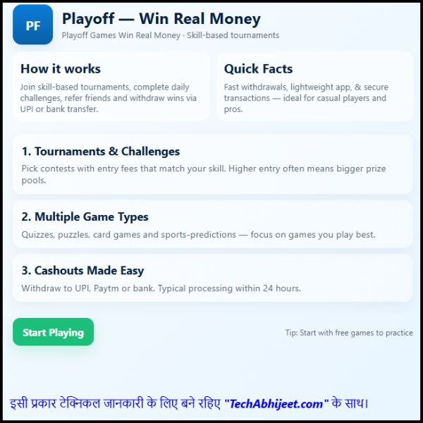 Playoff Games Win Real Money