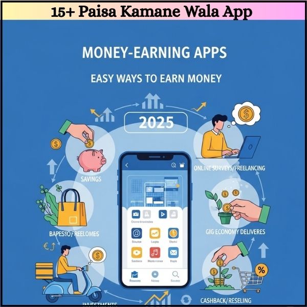15+ Paisa Kamane Wala App | 2025 में अब आप आसानी से पैसे कमा सकते हैं?