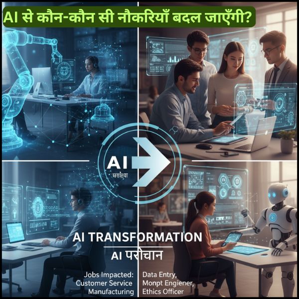 AI से कौन-कौन सी नौकरियाँ बदल जाएँगी 