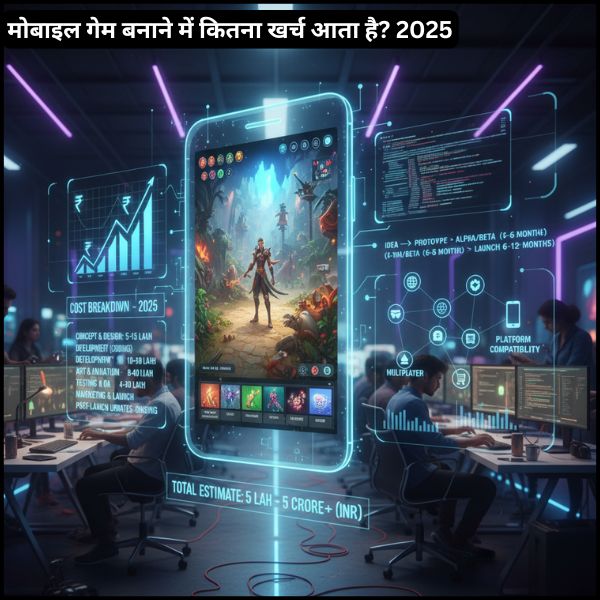 मोबाइल गेम बनाने में कितना खर्च आता है 