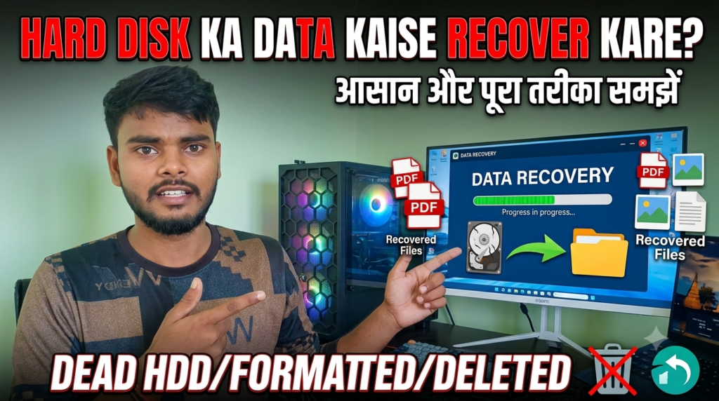 Hard Disk Ka Data Kaise Recover Kare आसान और पूरा तरीका समझें