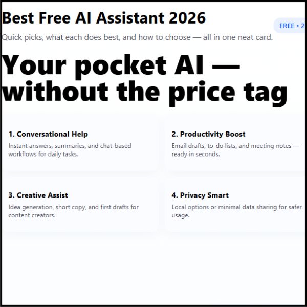 Best Free AI Assistants 2026