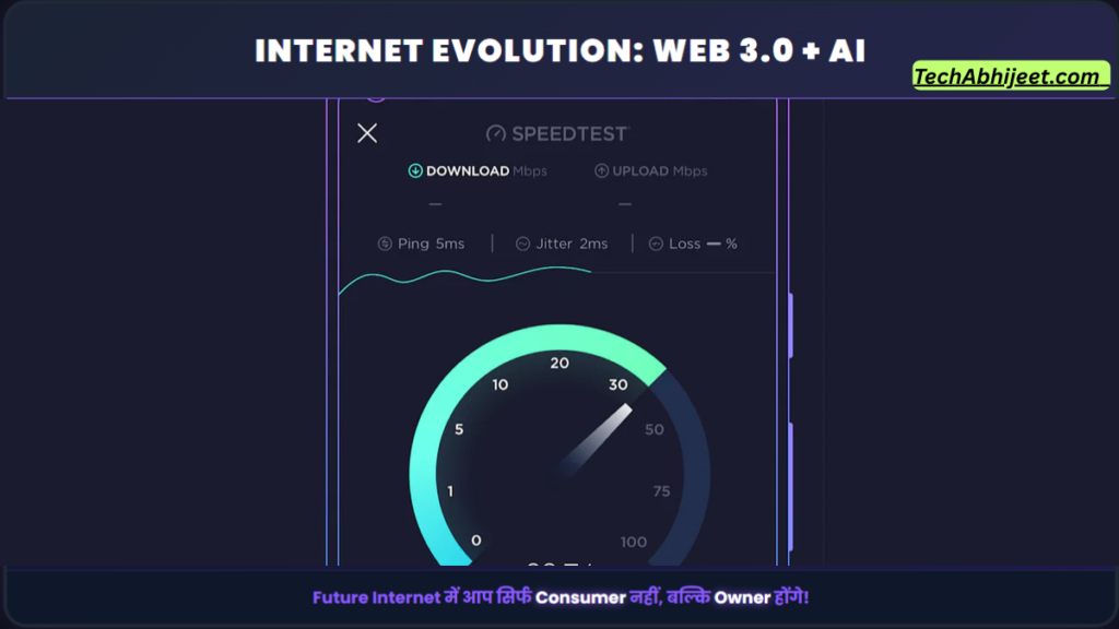 Internet fast दिखाता है पर चलता नहीं