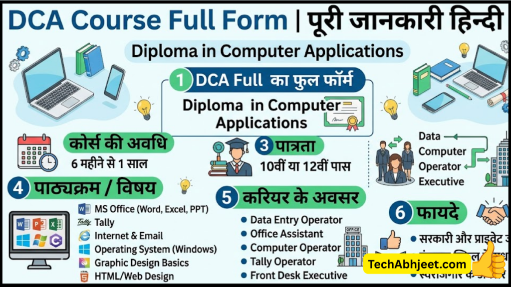 DCA Course Full Form