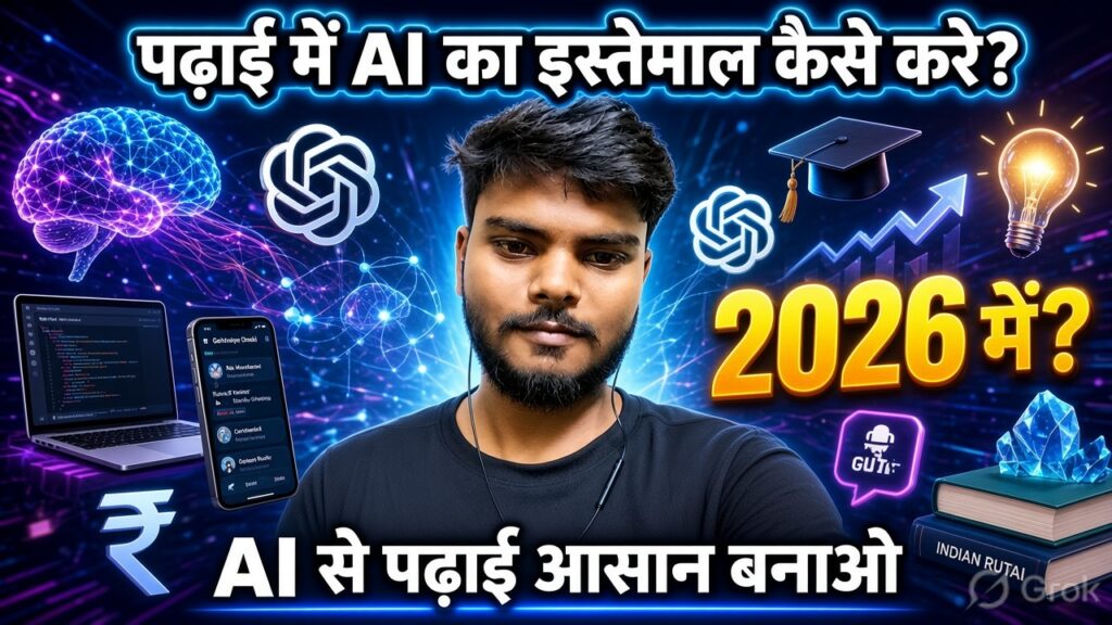 पढ़ाई में AI का इस्तेमाल कैसे करे 2026 में